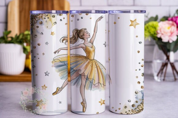 Ballet Dancer Gold Tutu 20oz Tumbler Wrap Review
