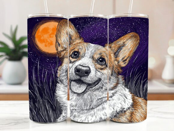 Corgi Tumbler Customizable Wrap Skinny