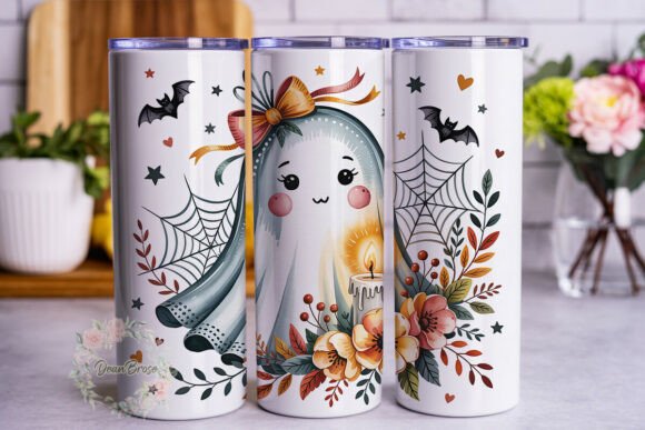 Cute Ghost Autumn Floral 20oz Wrap Review