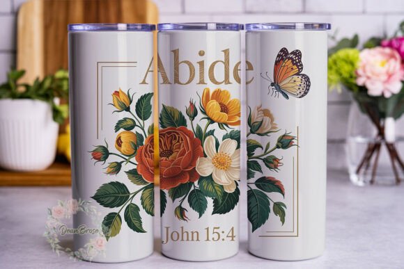 Elegant Floral Butterfly 20oz Tumbler Wrap Review