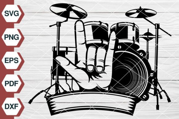 Funny Gift Drum Set SVG - EP496