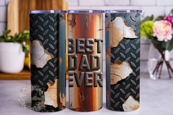 Industrial BEST DAD EVER 20oz Wrap: A Designer's Take