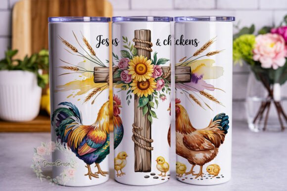 Jesus Chickens Farm Life 20oz Tumbler