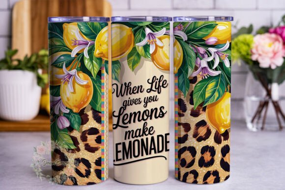 Lemonade Glitter Leopard 20oz Wrap: A Designer's Take