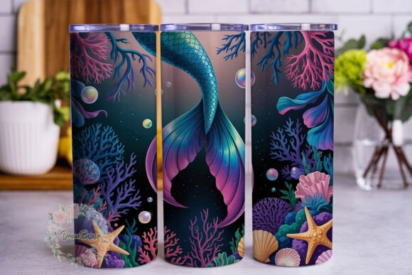 Mystical Mermaid Tail 20oz Tumbler Wrap Review