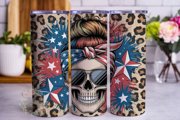 Patriotic Skull Messy Bun Wrap: A Designer's Review