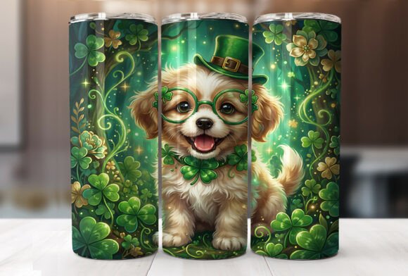 Review: Dog Lover St Patrick's Day Tumbler Wrap Design