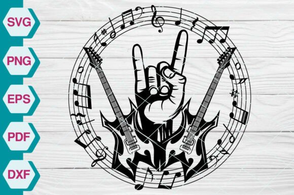 Review: Musical Notes SVG, Guitar Note - EP420 for Embroidery