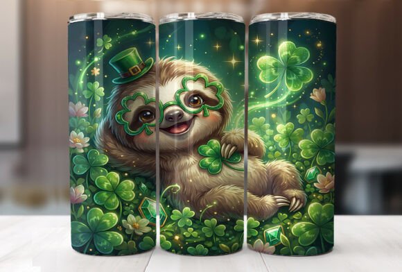 Reviewing the Sloths St. Patrick's Day Tumbler Wrap for Embroidery