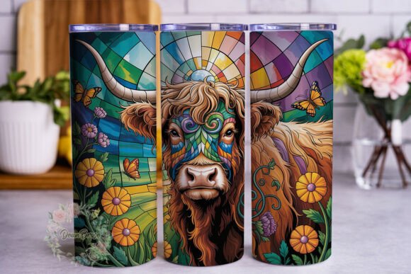 Stained Glass Highland Cow: A Designer's Review