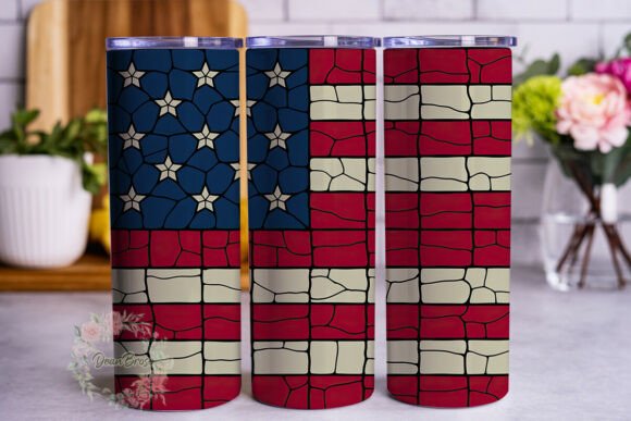 Stained Glass Patriotic Flag Tumbler Design Review