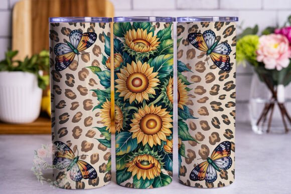 Sunflower Leopard Butterfly Tumbler: A Designer's Review